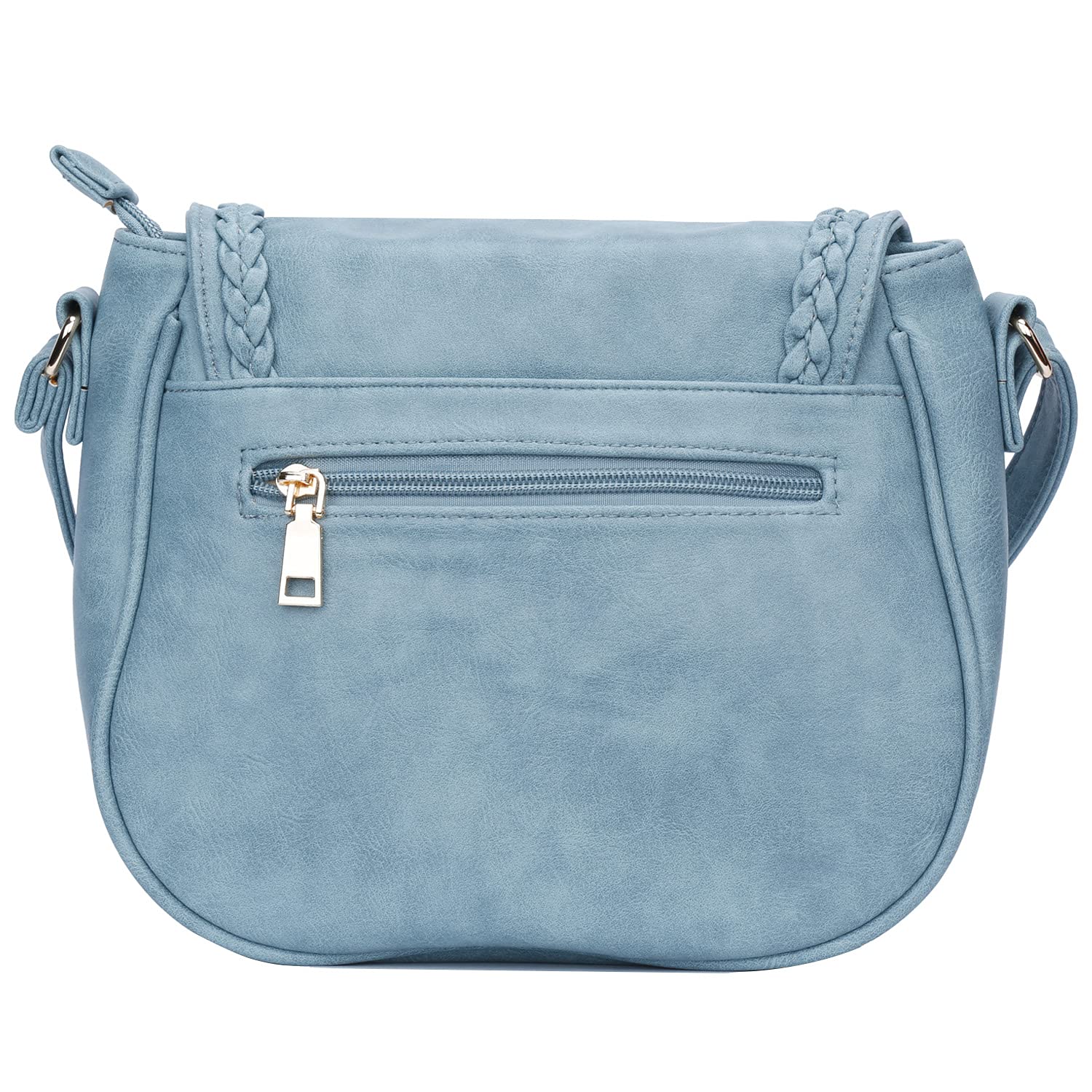KKXIU Women's Casual Flap Saddle Crossbody Bag with Tassel - Stylish Shoulder Purse for Everyday Use, Work, Travel & Shopping