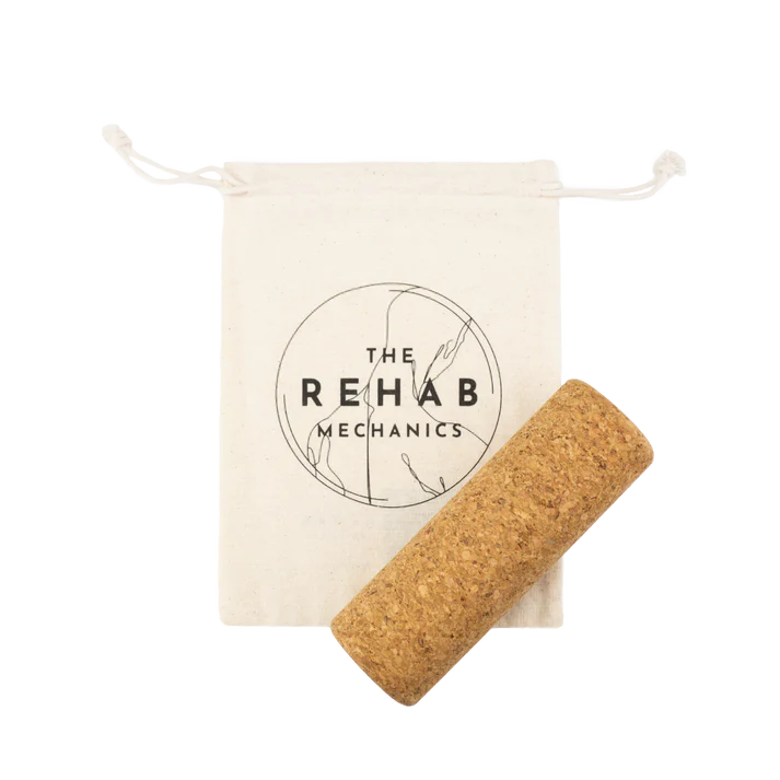 The Rehab Mechanics Mini Cork Roller - Portable Muscle Massage Tool for Pain Relief & Recovery - Perfect for Athletes, Yoga & Post-Workout Therapy