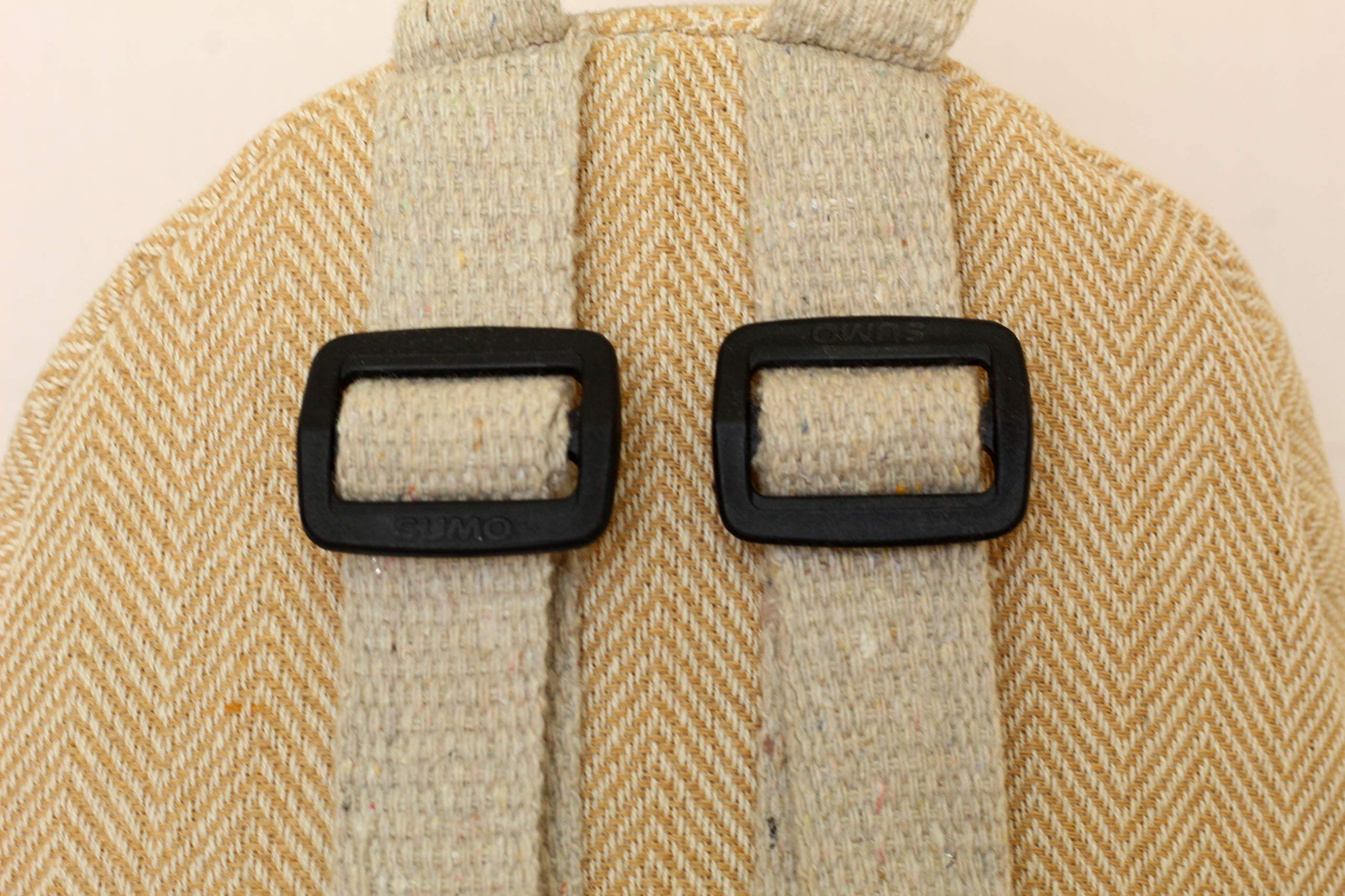 Handmade Hemp Mini Backpack for Women - Lightweight Washable Small Purse - Eco-Friendly Everyday Bag for Work, Travel & Shopping (Beige)