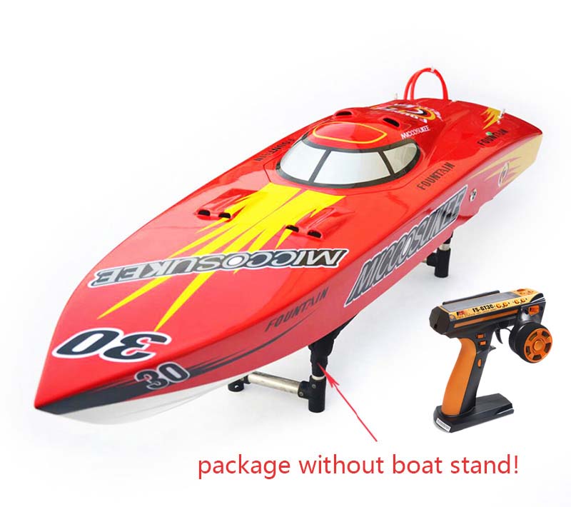 26CC Gas Powered RC Racing Boat - High Speed 45-50km/h, Fiber Glass Hull, Water Cooling System, DIY Model (1280x340x245mm) - Perfect for Competitive Racing, Lake & Ocean Water Sports, Hobby Enthusiasts