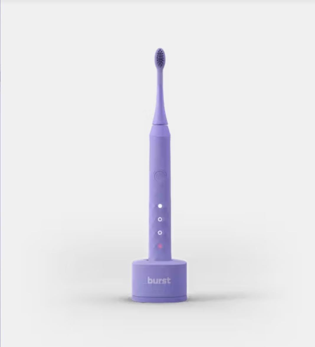 Burst Electric Toothbrush for Adults - Charcoal Black Soft Bristles, Deep Cleaning, Stain & Plaque Removal - 3 Sonic Modes: Whitening, Sensitive, Massage - Rechargeable Lavender Toothbrush - Perfect for Travel & Daily Oral Care