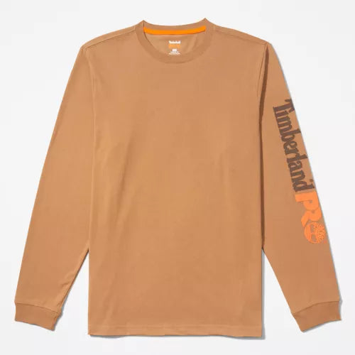 TIMBERLAND PRO® Base Plate Long Sleeve Moisture Wicking T-Shirt for Men - Breathable Work Shirt TB0A1HRV - Ideal for Construction, Hiking & Outdoor Activities