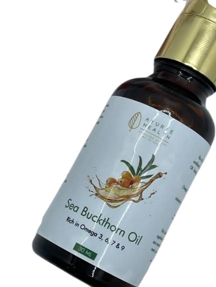 **Pure Organic Sea Buckthorn Oil for Glowing Skin & Healthy Hair – 30ml | AYURIE HEALTH | Men & Women | Face, Body & Scalp Care**