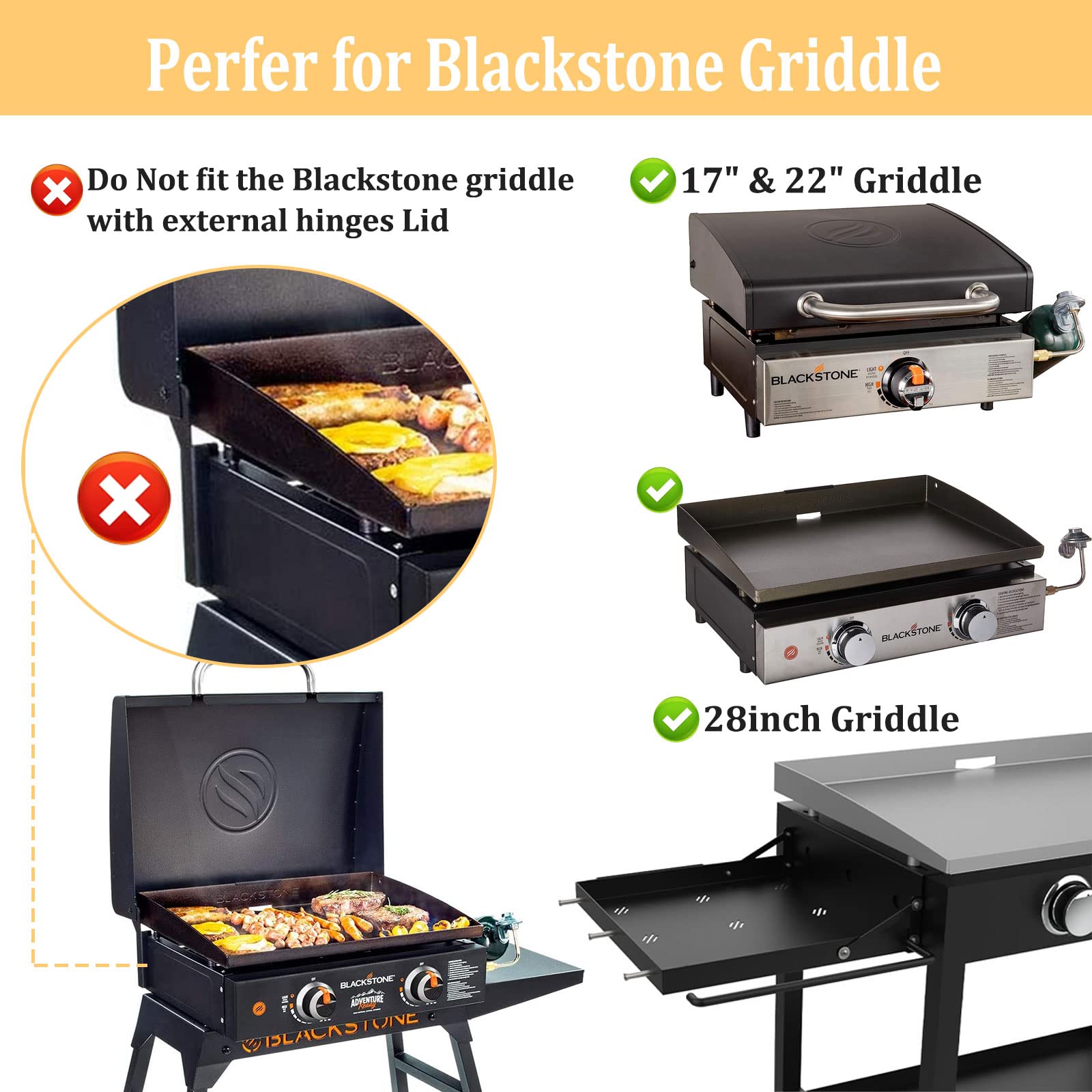 Upgraded Griddle Caddy Shelf for Blackstone 17