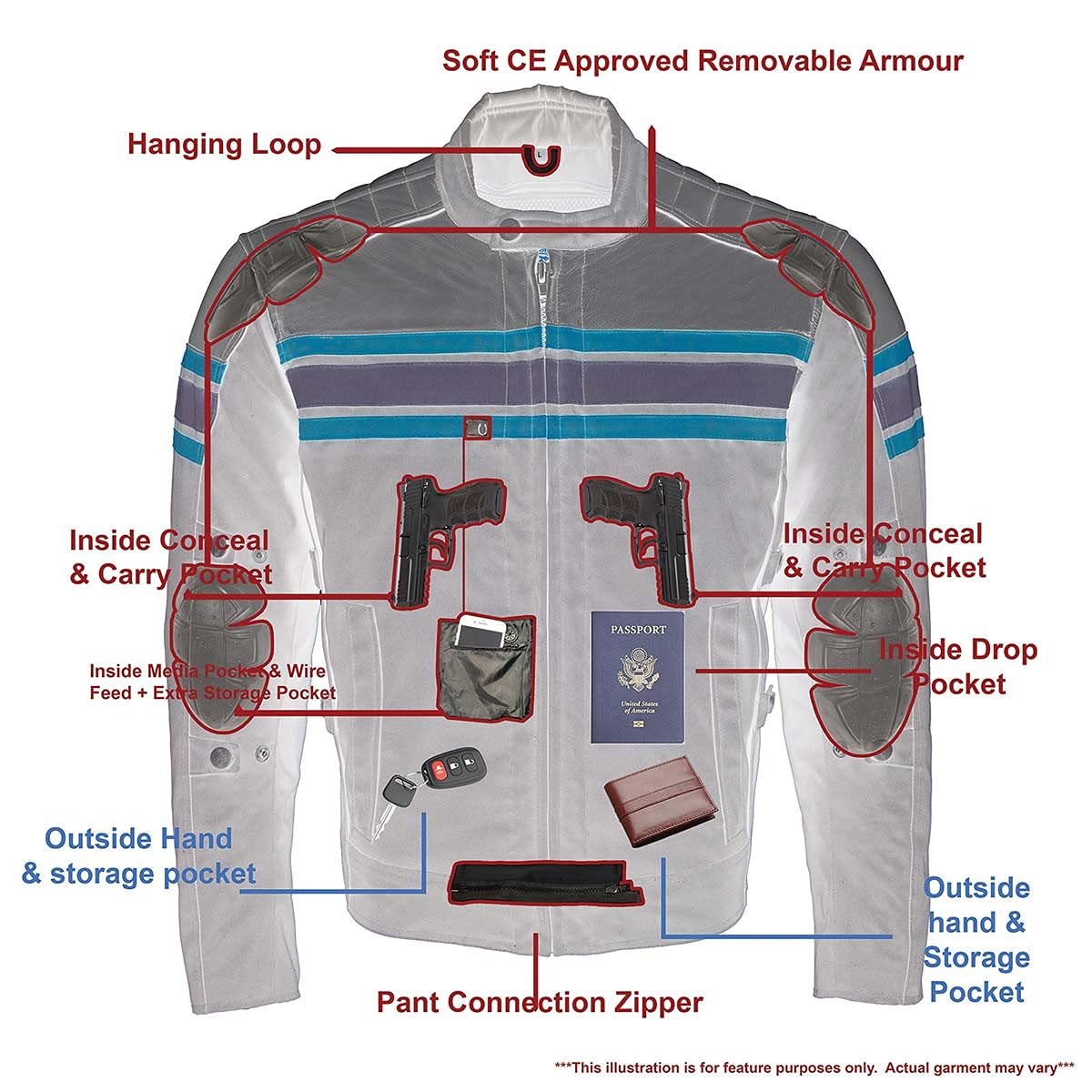 Milwaukee MPM1751 Men's Burnt Orange Leather & Textile Armored Motorcycle Jacket - CE Certified Protection for All Seasons | Riding Gear for Commuting, Touring & Adventure