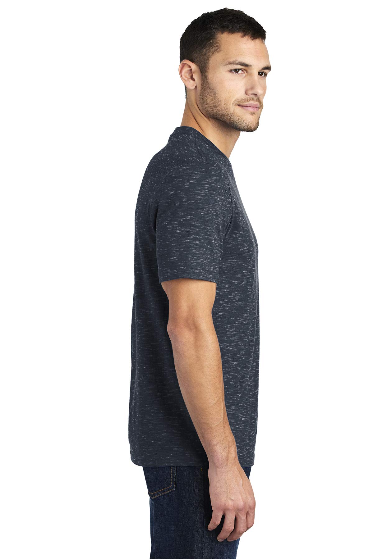 District Men's Medal Tear-Away Label T-Shirts - Comfortable Casual Wear for Gym, Workout & Everyday Use