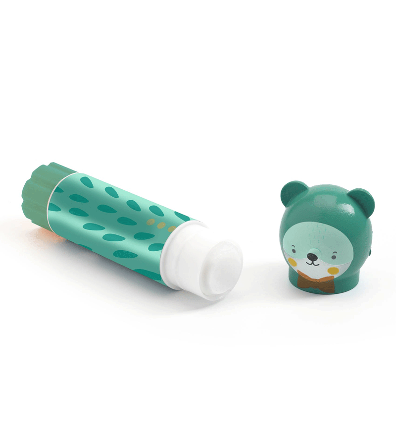 Non-Toxic Washable Animal Glue Sticks for Kids by Djeco - Perfect for School Projects, Arts & Crafts, and DIY Scrapbooking