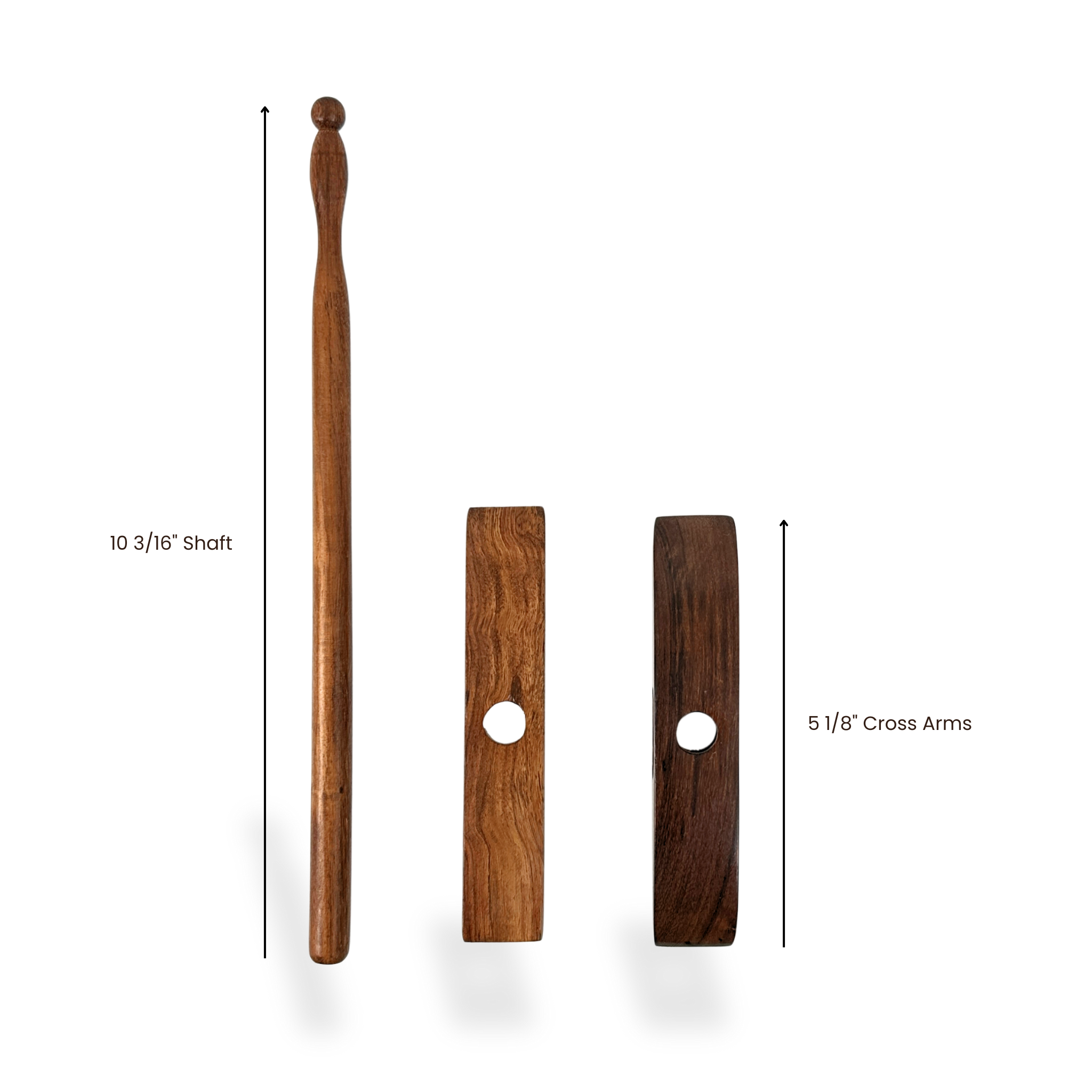 Premium Turkish Drop Spindle for Hand Spinning - Bottom Whorl Design | Natural Fiber Yarn Making Tool | Perfect for Wool, Cotton & Silk Spinning at Home or Workshops