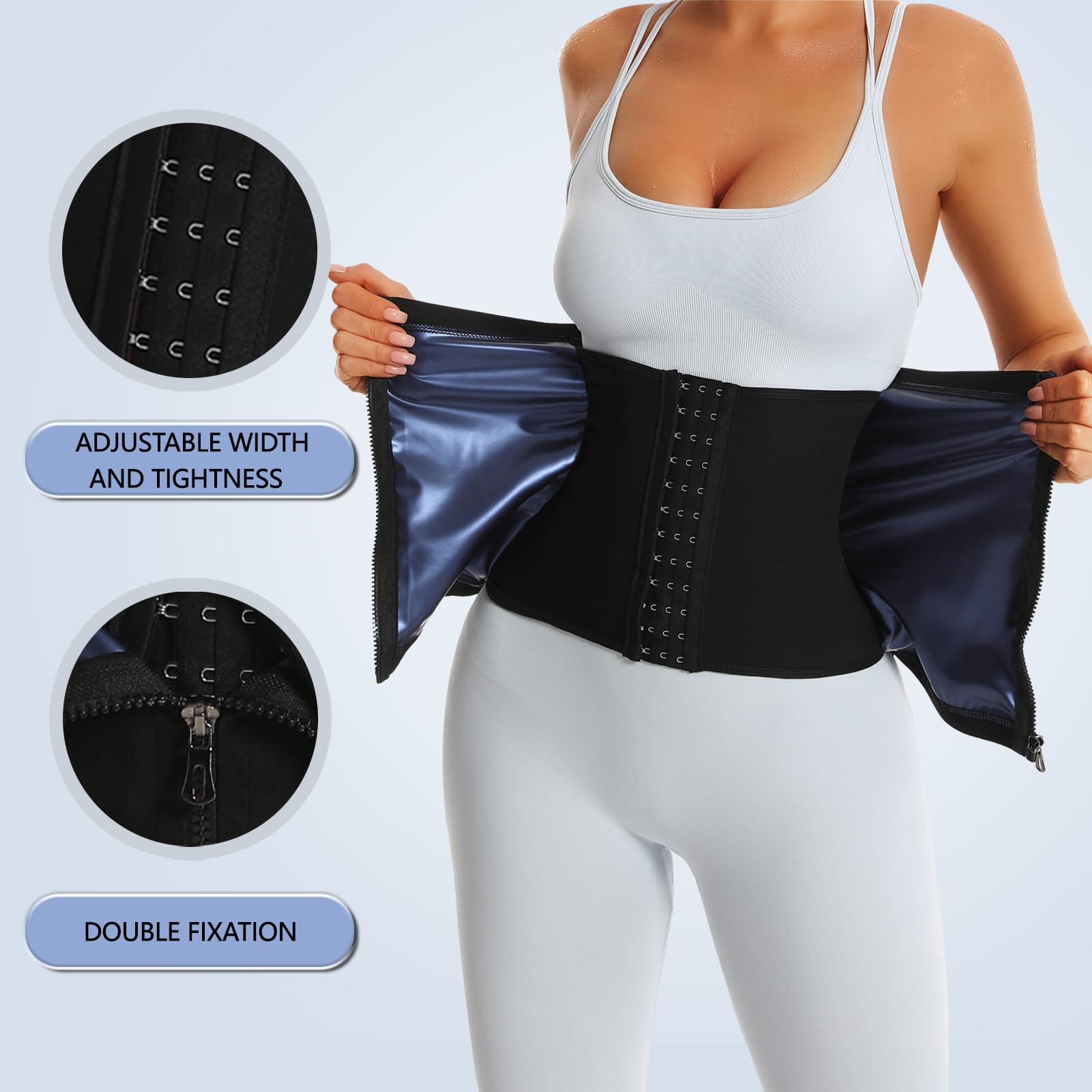 JBT Waist Trainer for Women - Sweat Band & Waist Training Corset - Specially Designed Women's Waist Trimmer for Weight Loss & Body Shaping - Perfect for Workouts, Postpartum Recovery & Everyday Wear
