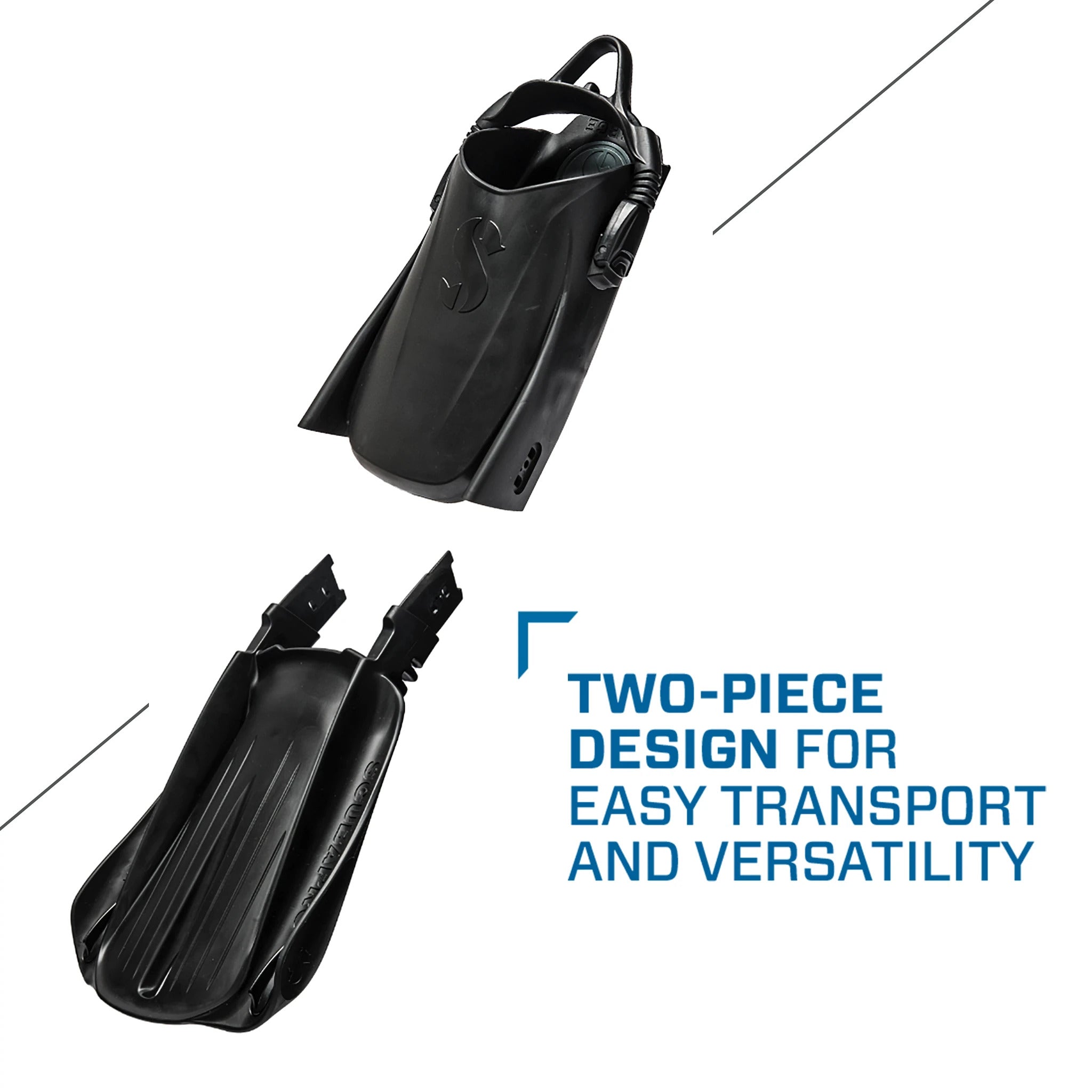 Scubapro Seawing Supernova Black Fins - High Performance Scuba Diving Fins for Professional & Recreational Divers - Perfect for Ocean Exploration, Reef Diving & Underwater Photography