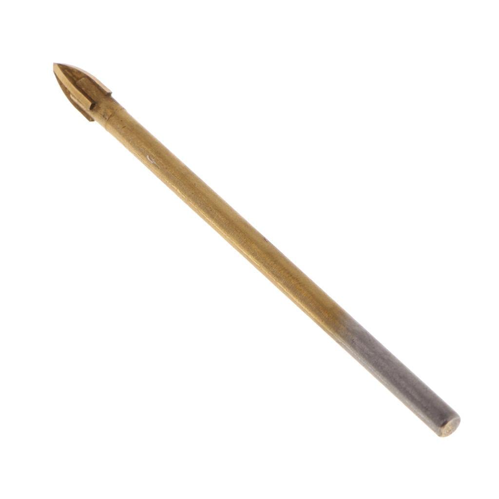 Yiju 1 Piece Glass Tile Drill Bit with Kreuzspeer Tip - 4mm Diamond Hole Saw for Ceramic, Porcelain & Mirror (Perfect for Bathroom Renovation & DIY Home Projects)