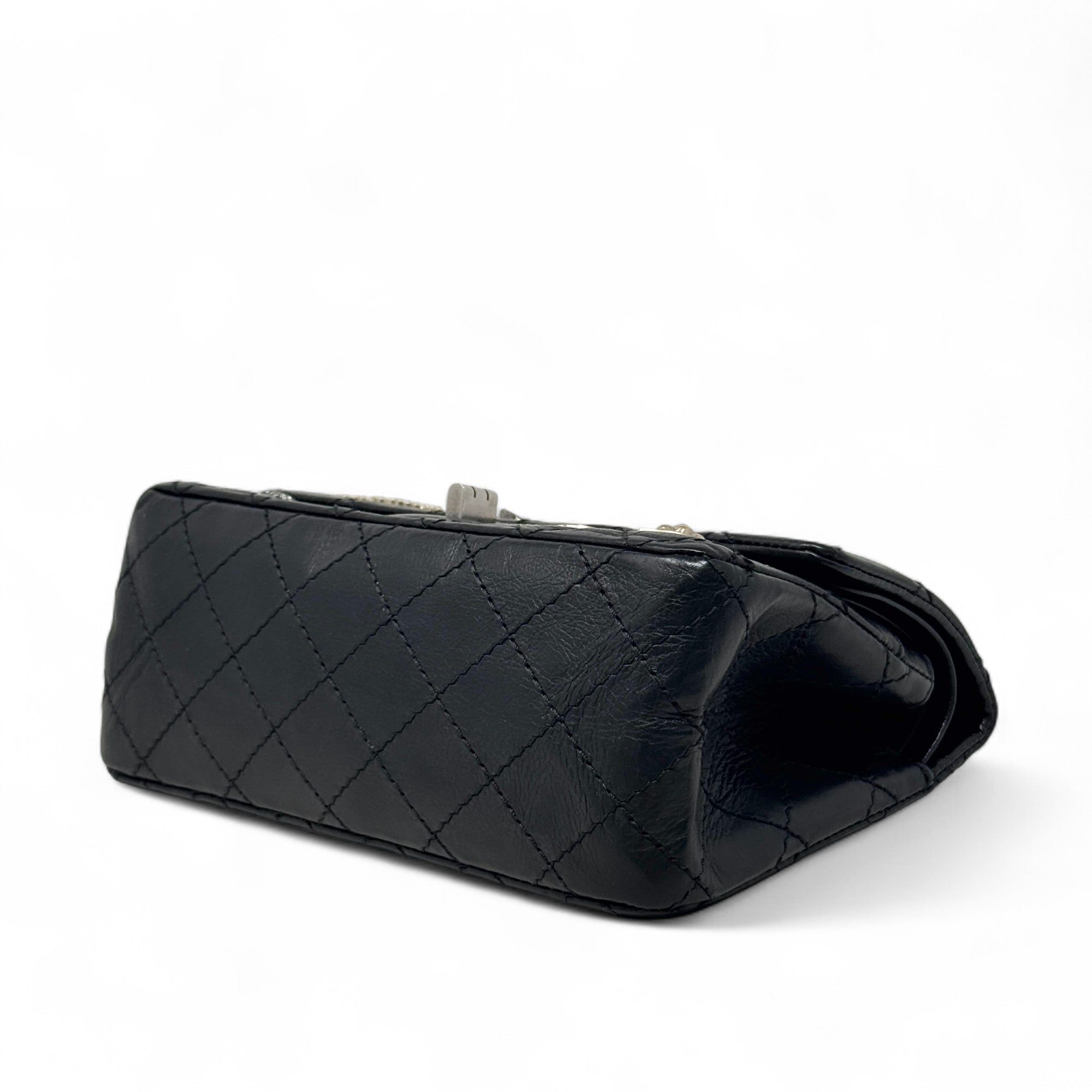 Chanel Black Charms 2.55 Reissue 224 Flap Bag - Luxury Designer Handbag for Women | Perfect for Evening Parties, Date Nights & Special Occasions