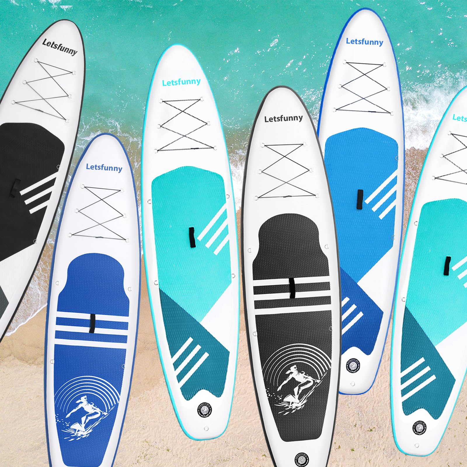 **Inflatable Stand Up Paddle Board 10' - Premium SUP with Carry Bag, Paddle & Accessories - Non-Slip Deck for Adults & Kids - Perfect for Lakes, Rivers & Ocean Adventures**