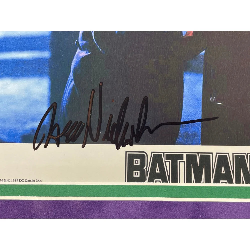 Jack Nicholson Autographed Joker 8x10 Photo Framed - PSA/DNA Certified Signed Batman 1989 Movie Memorabilia - Perfect for Superhero Collectors & Home Theater Decor