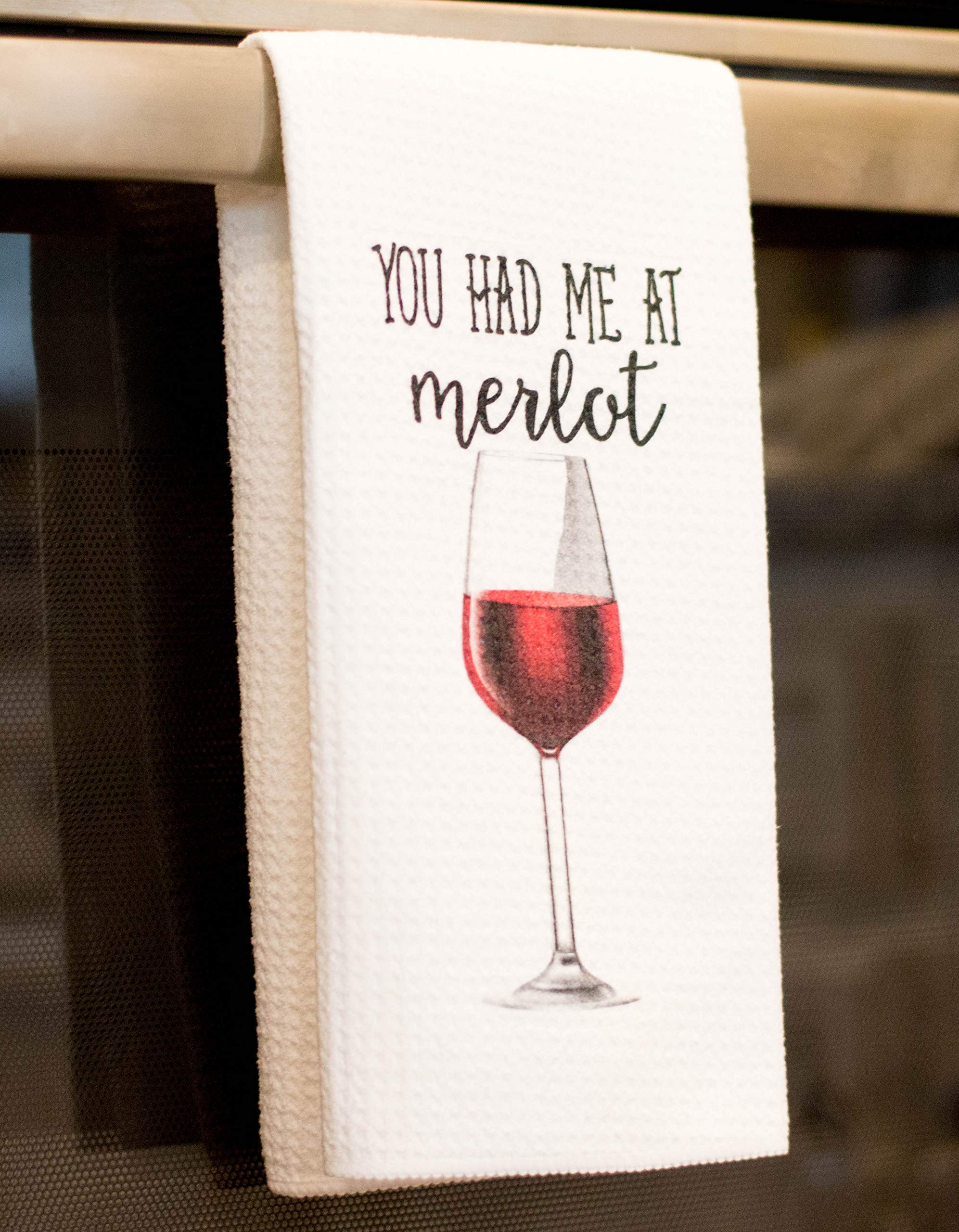 Funny Wine Lovers Tea Towels - Absorbent Kitchen Towels for Housewarming Gifts & Home Decor | Perfect for Wine Parties, Kitchen Decor & Hostess Gifts