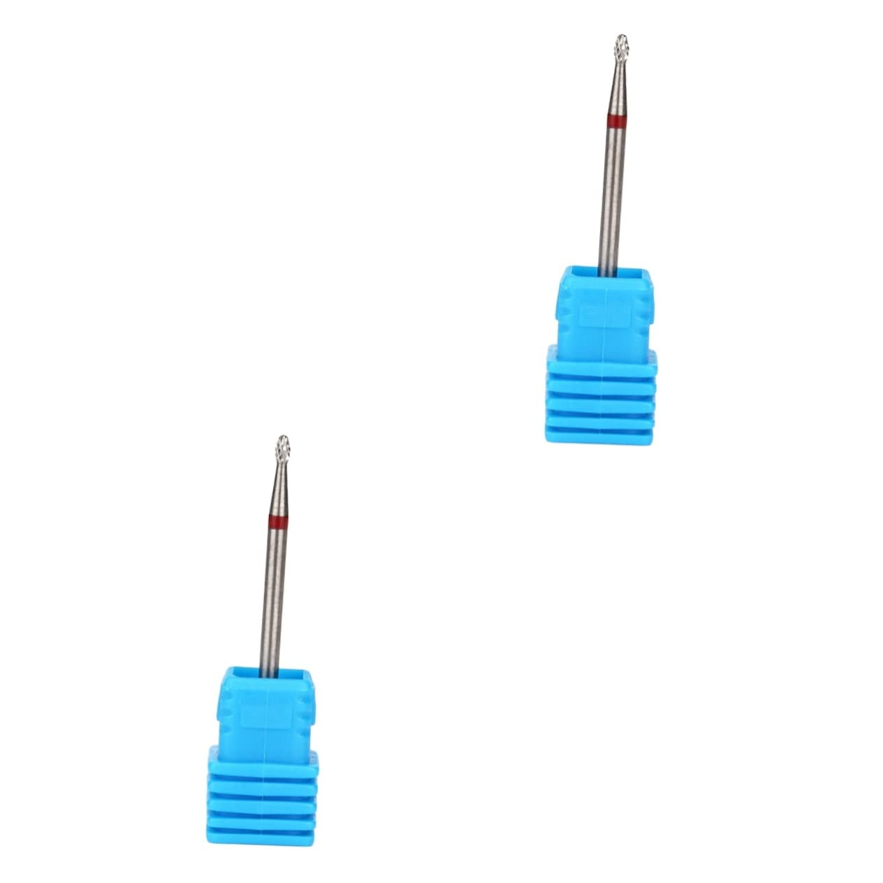 LALAFINA 2-Piece Tungsten Steel Nail Drill Bits Set - Electric Nail File Bits for Professional Manicure & Pedicure, Round Head Design for Dead Skin Removal - Perfect for Nail Salons & Home Nail Care
