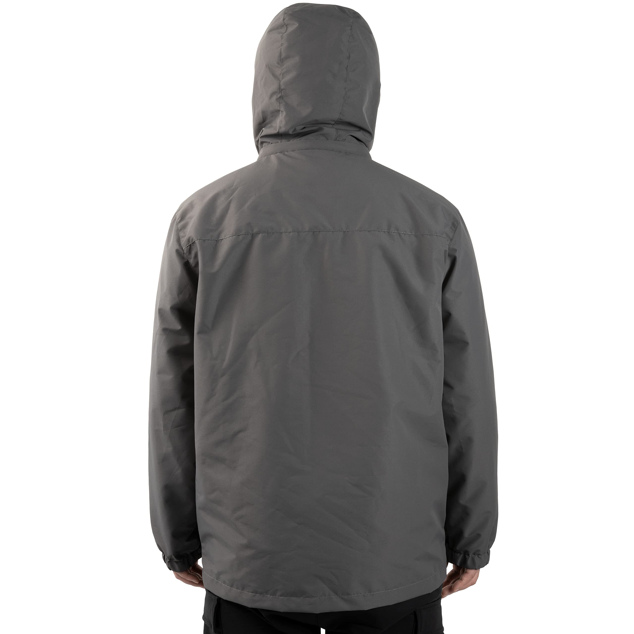 Men's Lightweight Waterproof Rain Jacket with Hood - Outdoor Hiking & Travel Gear