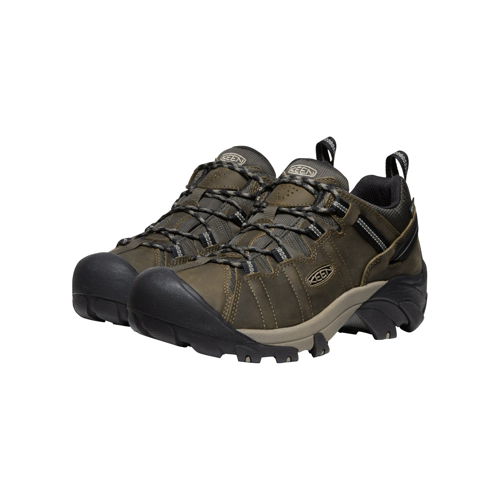 Men's TARGHEE II Waterproof Hiking Boots - Dark Olive/Plaza Taupe - Lightweight & Durable for Outdoor Adventures, Trail Running & Camping