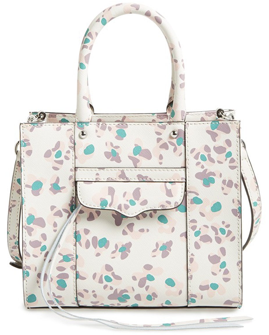 Rebecca Minkoff Mini MAB Tote Bag - Pink Multi Color Crossbody Purse for Women | Perfect for Work, Travel & Everyday Use
