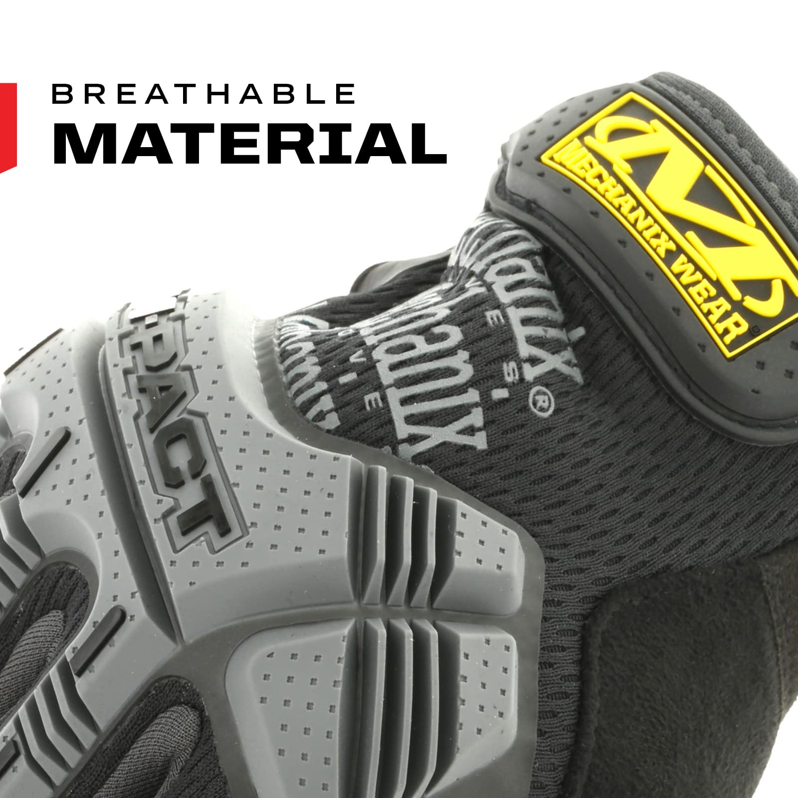 Mechanix Wear M-Pact Work Gloves for Men - Impact Protection & Vibration Absorption Safety Gloves with Secure Fit (Black/Grey, X-Large) - Ideal for Construction, Automotive Repair & Heavy Duty Work