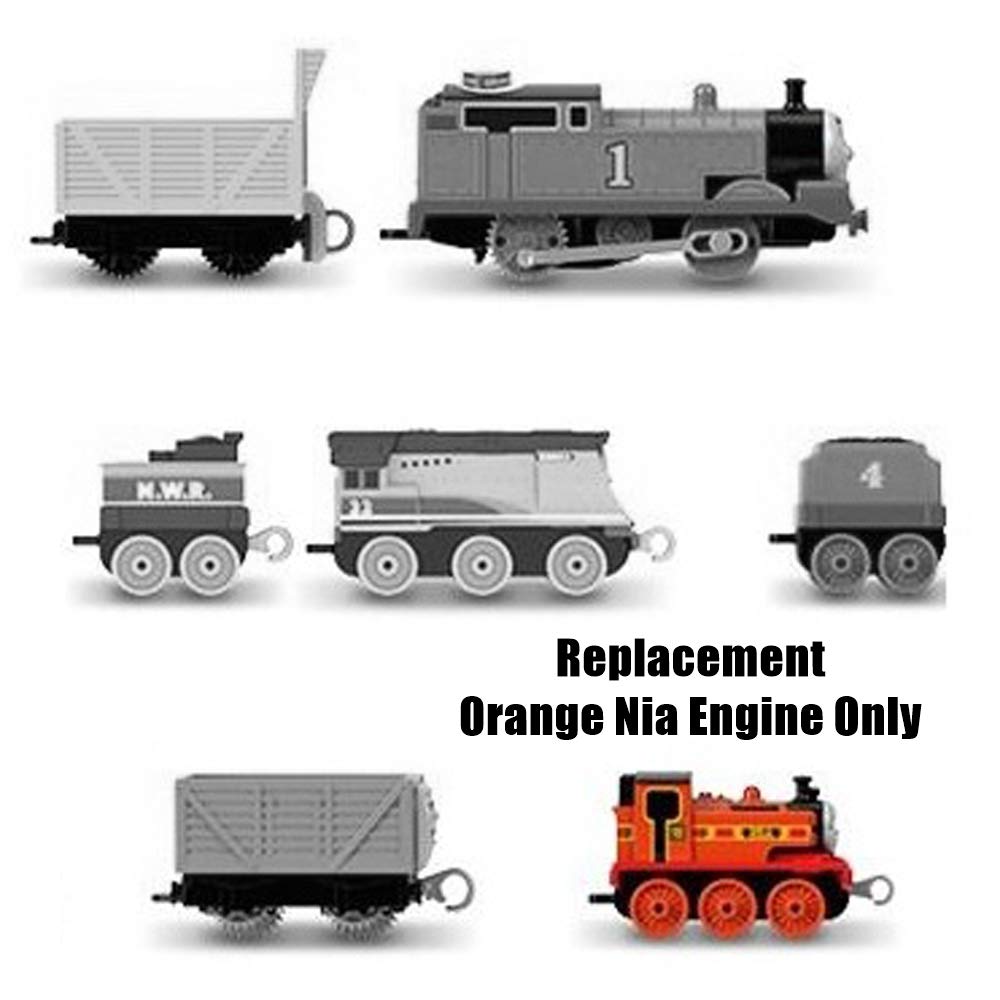 Fisher-Price Thomas and Friends Train Set Replacement Parts - GRF01 Orange Nia Engine for All Around Sodor Deluxe Set | Perfect for Kids' Toy Train Repair & Collection Display