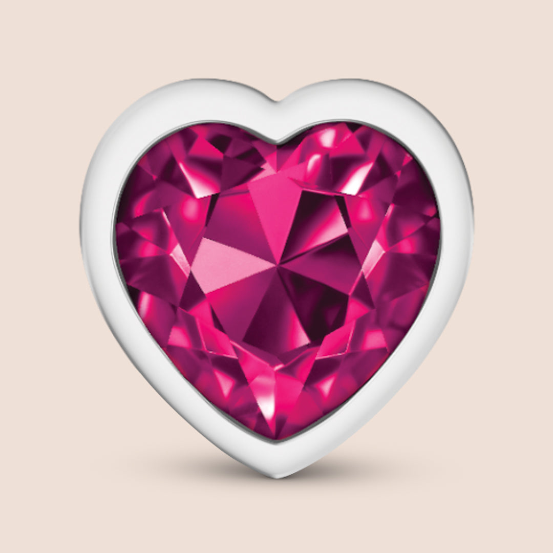 Cheeky Charms Silver Heart Plug - Lightweight Metal Booty Jewelry for Belly Button & Body Piercing | Perfect for Parties, Festivals & Everyday Wear