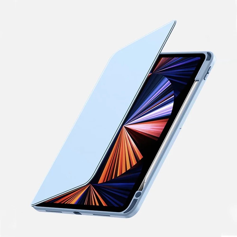 FlexiSnap 360° Rotating Smart Leather iPad Case with Auto Sleep/Wake - Perfect for Work, Travel & Home Use (Compatible with iPad Pro/Air)