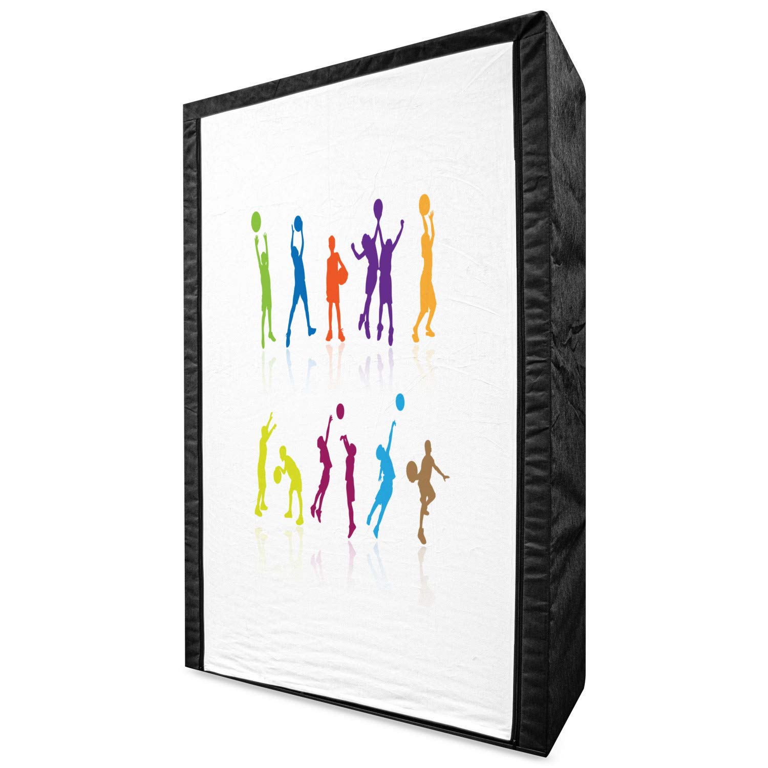 Ambesonne Portable Fabric Wardrobe for Teens - 42.5