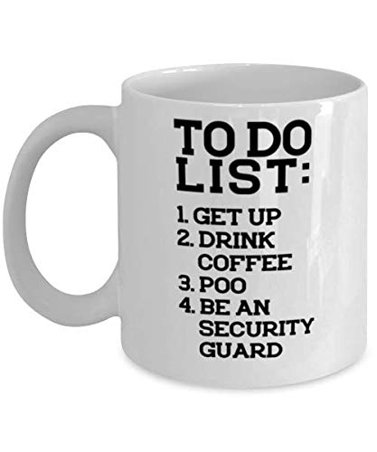 Security Guard Coffee Mug - Funny Gift for Birthday & Christmas - Office & Home Use