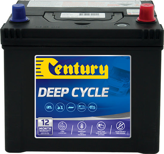 Century 12V 65Ah Deep Cycle Flooded Battery - Marine, RV, Solar Power & Off-Grid Energy Storage