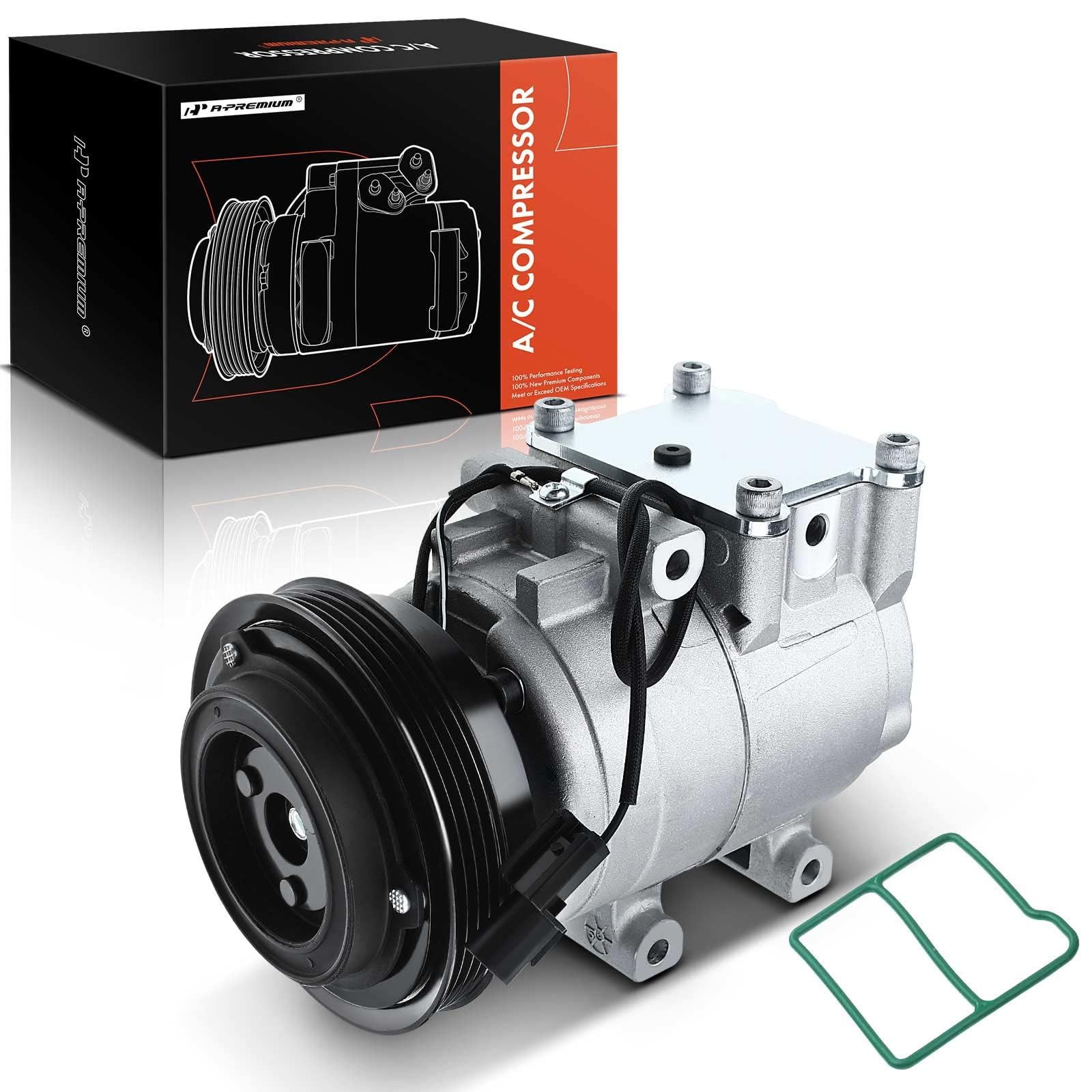 Premium Kia Rio 1.5L AC Compressor with Clutch (2001-2002) - High Performance Air Conditioner Replacement Part - Perfect for Summer Cooling & Auto Repair