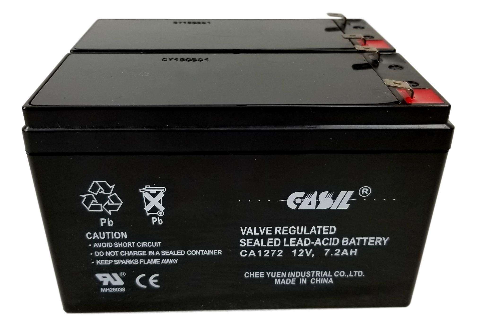 12V 7.2Ah Replacement Battery 2-Pack for APC Back-UPS NS 1250/BN1250 UPS - Long Lasting Power Backup for Home Office, Network Equipment & Emergency Power Outages