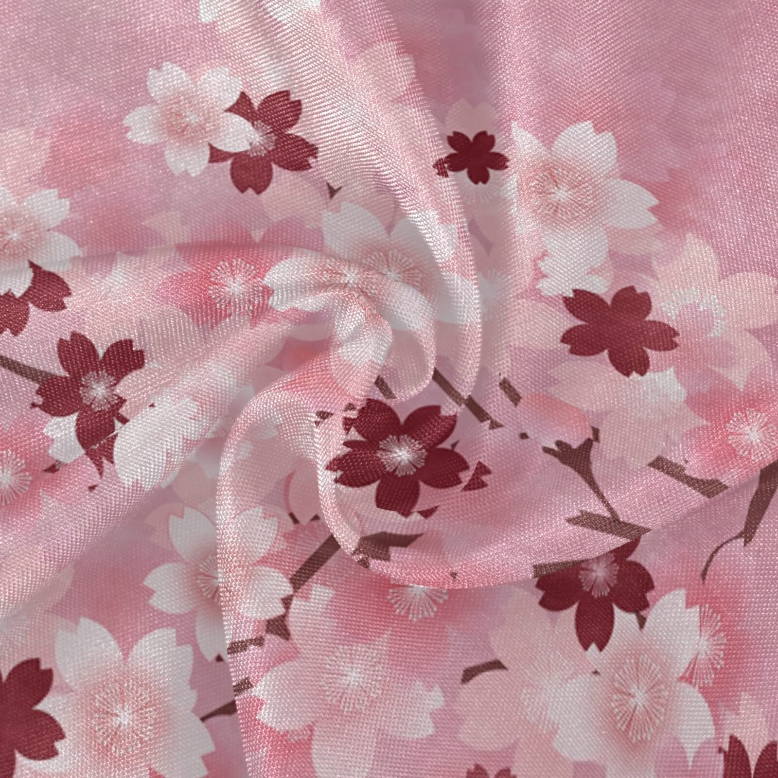 ALAZA 60 Inch Round Pink Cherry Blossom Floral Tablecloth - Washable Polyester Lace Table Cover for Kitchen, Dining, Party & Picnic Decor | Perfect for Spring Celebrations & Outdoor Gatherings