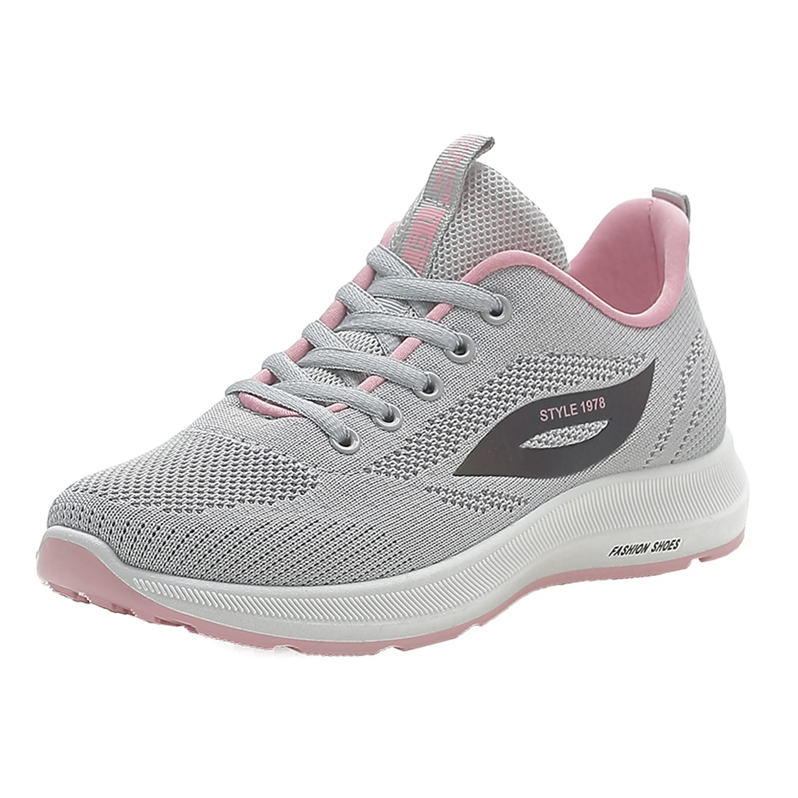 FAJIA Women's Breathable Mesh Running Shoes - Lightweight Athletic Tennis Sneakers for Walking, Gym & Casual Wear - Slip On Fashion Sneakers for Women