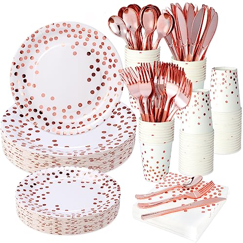 350PCS White and Rose Gold