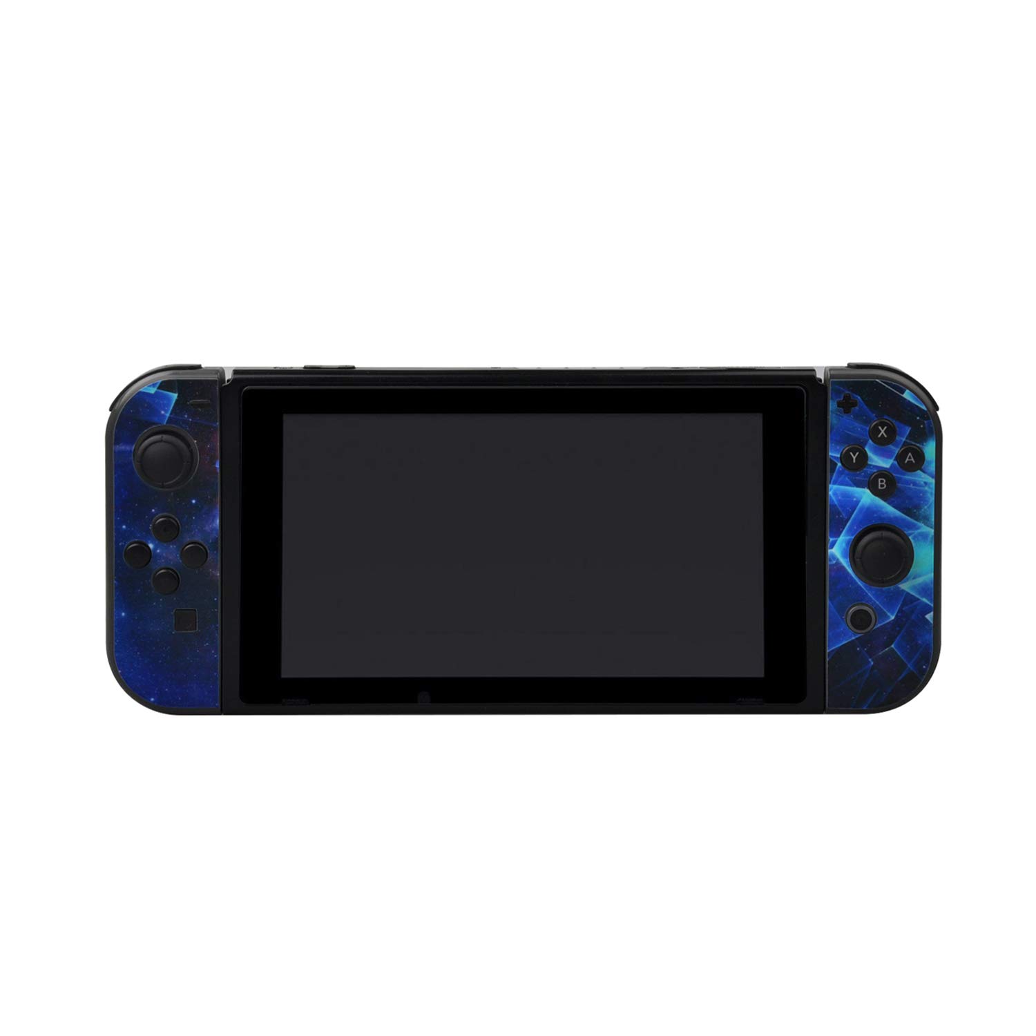 eXtremeRate Galaxy Skin Sticker for Nintendo Switch Console, Joycon & Dock with 2 Screen Protectors - Multi-Dimensional Design for Gaming Protection & Customization | Perfect for Switch Accessories, Gaming Setup & Personalization