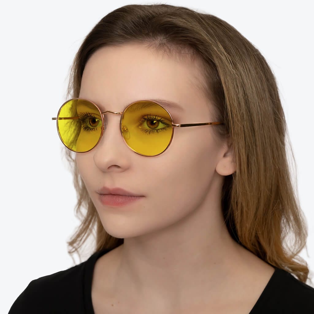 DayMax Elton Gold Reading Glasses for Women & Men - Lightweight & Stylish Readers for Reading, Working & Computer Use
