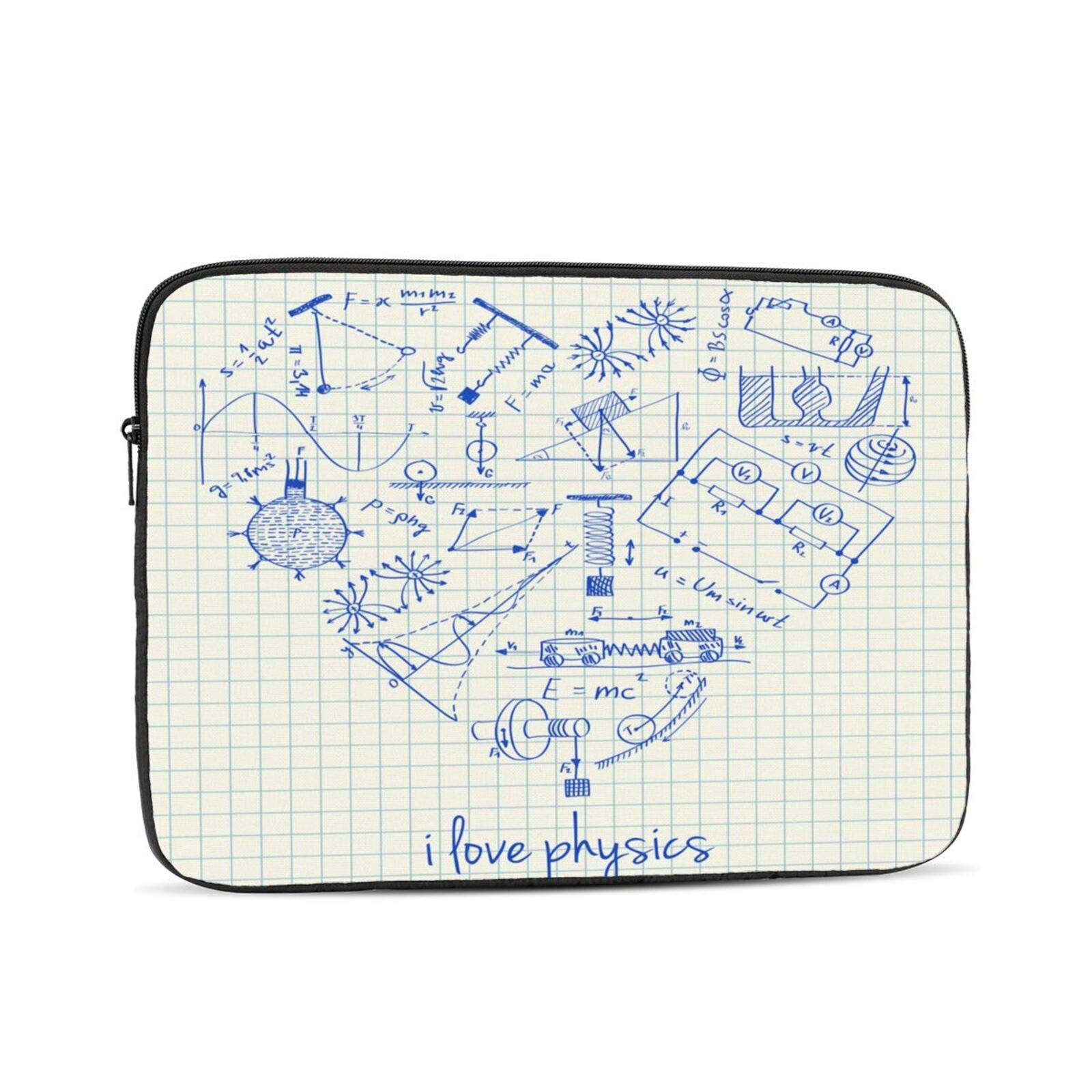 Premium Laptop Sleeve Case for Notebook Computers - Durable & Protective Pouch with Physics Design - Perfect for Work, School & Travel Accessories