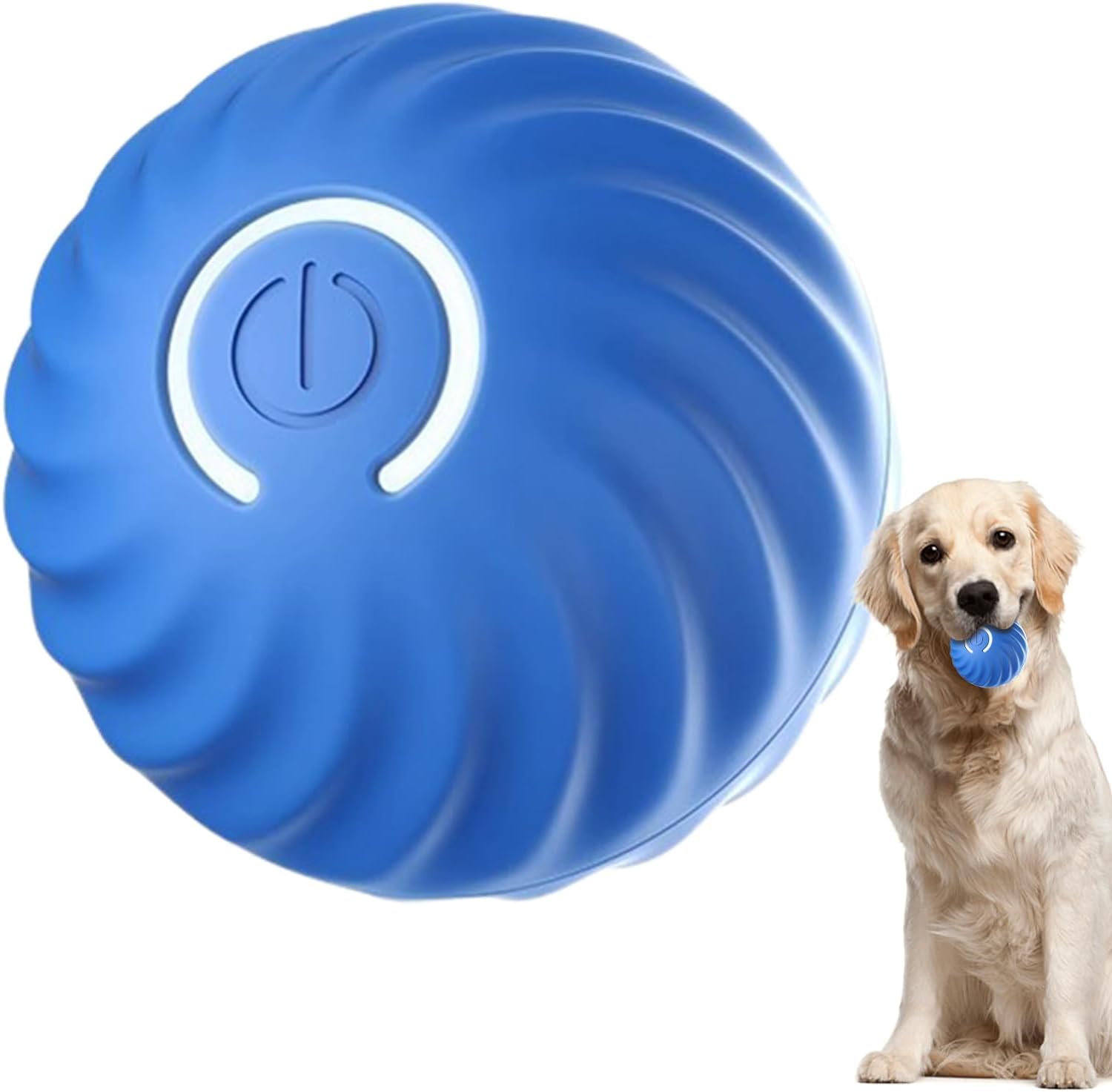 Rechargeable USB LED Dog Toy Ball - Interactive Rolling Light Up Ball for Small & Large Dogs - Perfect for Indoor Play, Nighttime Fetch & Training