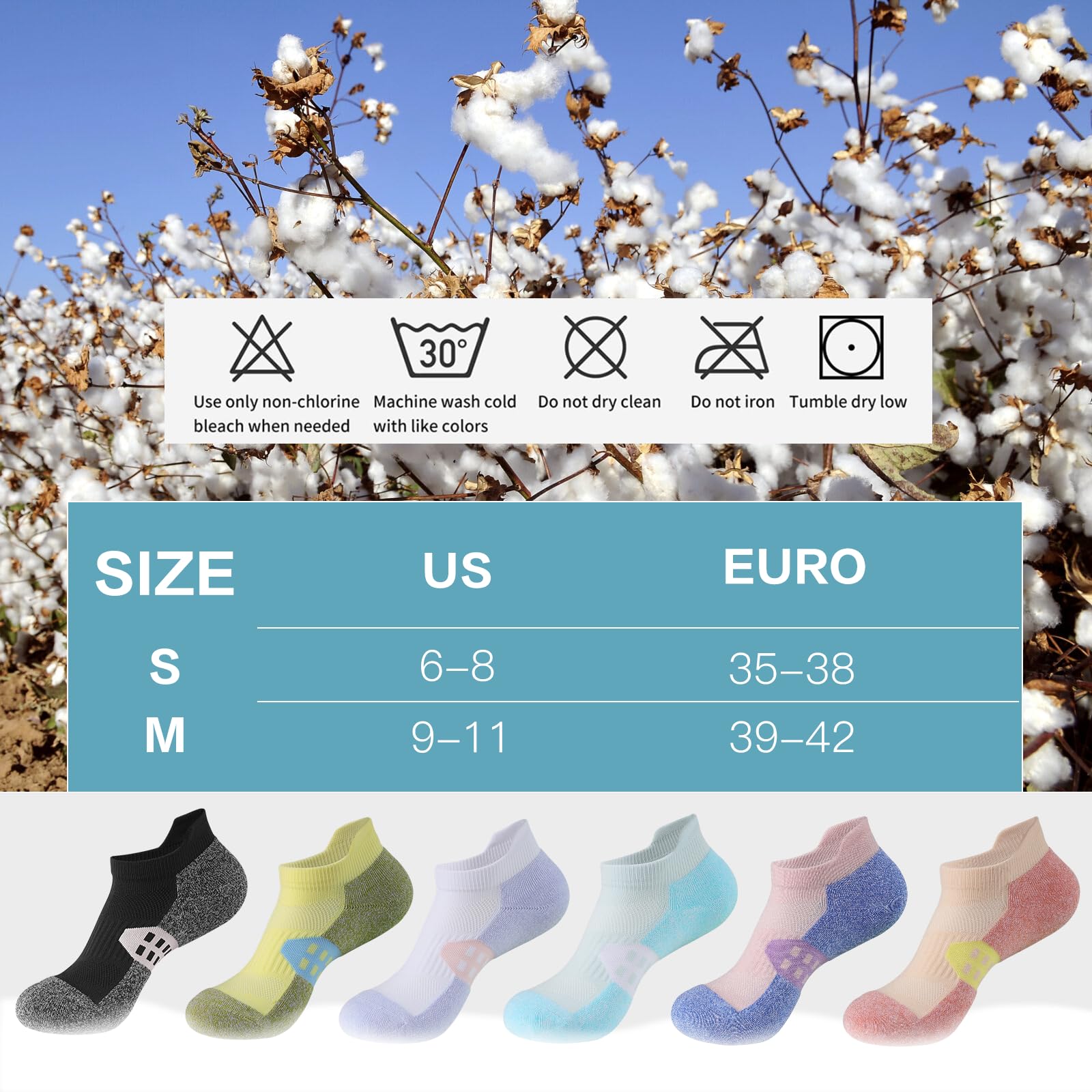 Women's Ankle Compression Socks - 5 Pairs Low Cut Athletic Running Socks with Arch Support for Workout, Sports & Everyday Comfort