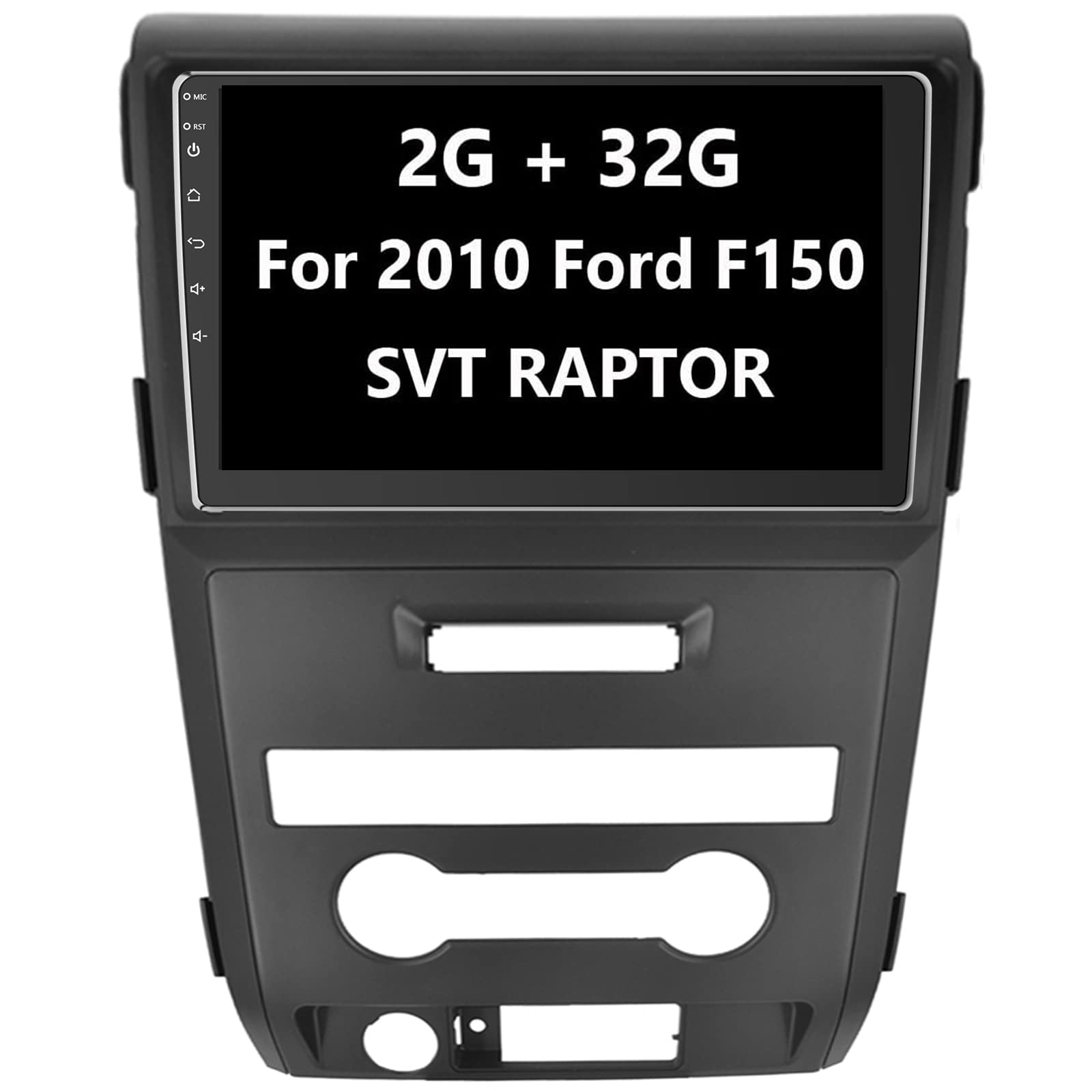2G RAM 32G ROM Double Din Car Stereo for Ford F150 Raptor SVT 2010 | Apple CarPlay & Android Auto | Bluetooth, WiFi, GPS Navigation | Touch Screen with Backup Camera | Perfect for Road Trips & Daily Commuting