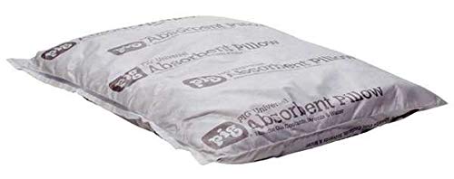 20 Gallon Absorbent Pillow - Universal Spill Cleanup, Pack of 40 Gray Absorbent Pads for Oil, Chemical & Water - Ideal for Workshops, Garages & Industrial Use
