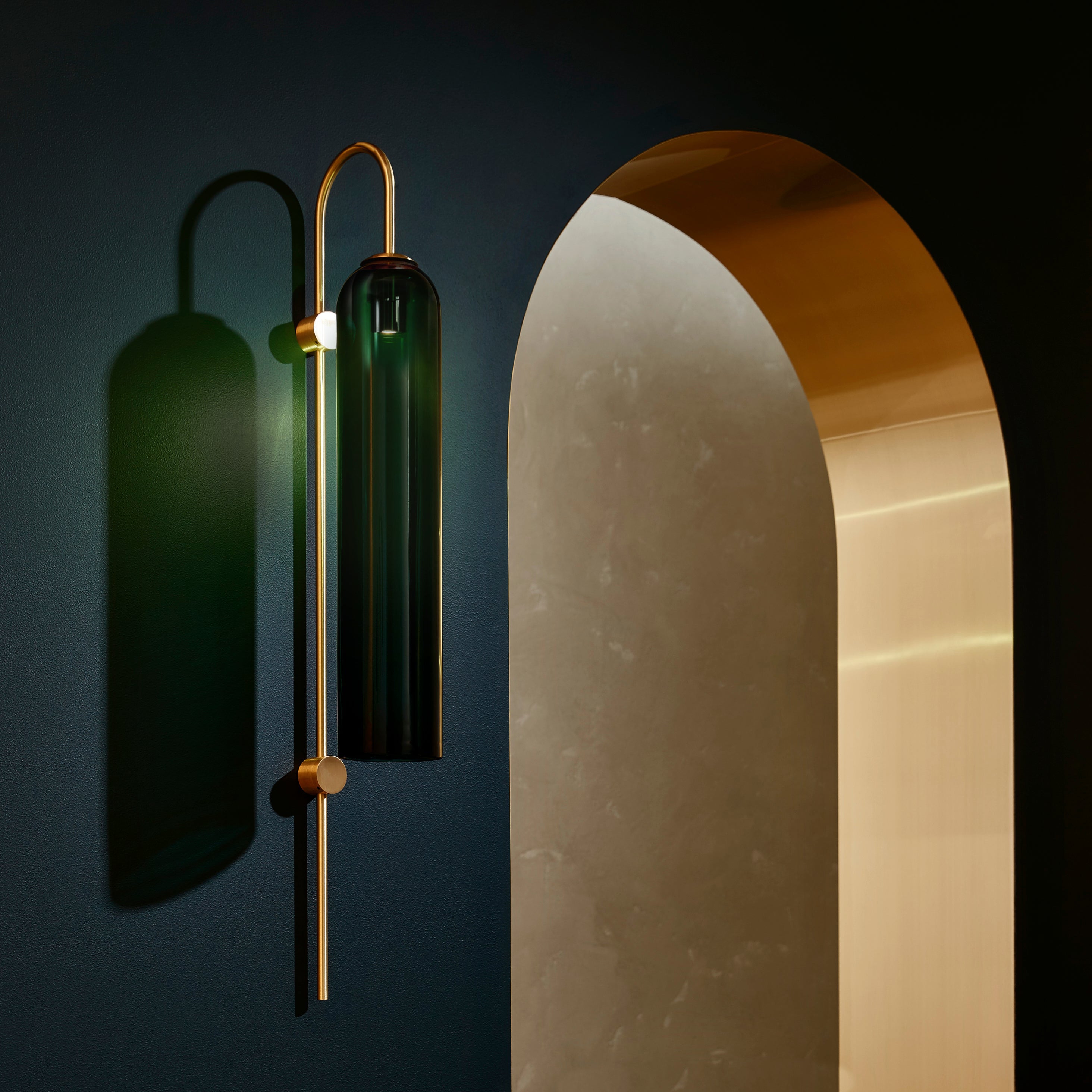Modern Glass Wall Lamp - Sleek LED Sconce Lighting for Bedroom, Living Room & Hallway - Energy Efficient Home Decor for Indoor Spaces