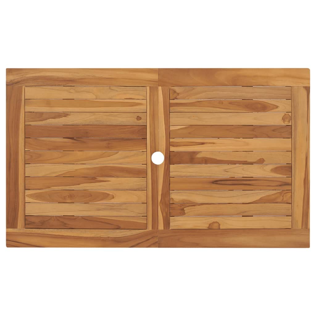 Solid Teak Wood Folding Patio Table - 47.2