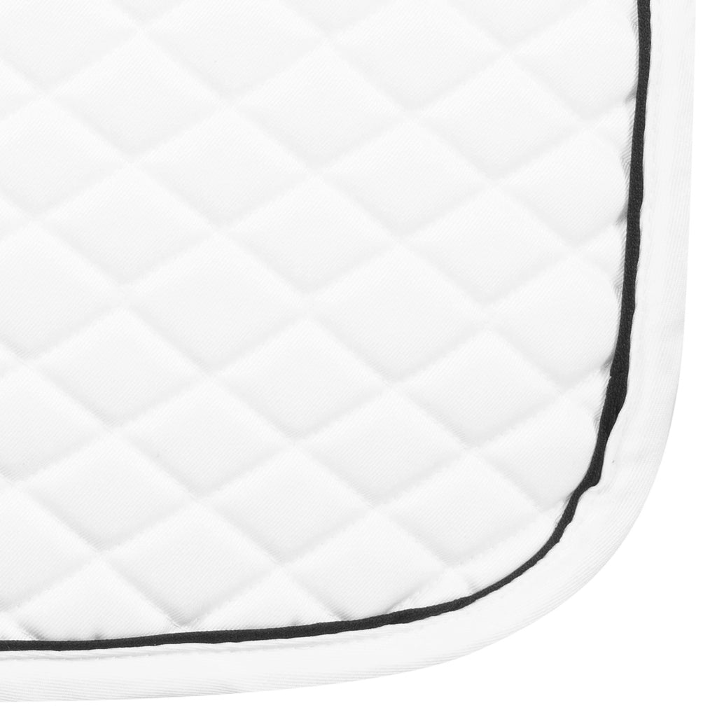 TuffRider Basic All Purpose Saddle Pad with Trim and Piping - Durable Equestrian Saddle Pad for Horse Riding, Training & Shows - Perfect for English & Western Riding Styles