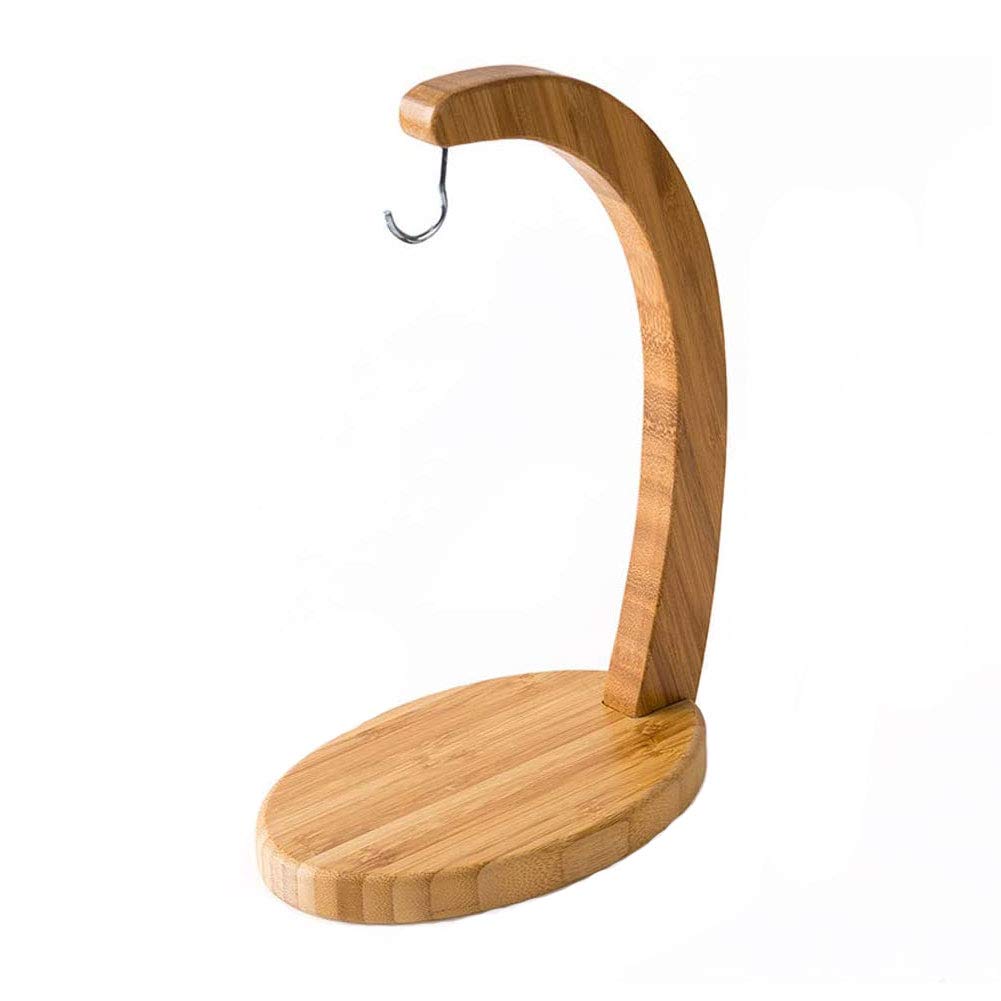 Premium Bamboo Fruit Hanger Stand - Grape & Banana Holder with Hook for Kitchen Countertop, Dining Table Display | Perfect for Fresh Fruit Storage, Organizing Small Fruits, and Space-Saving Kitchen Decor