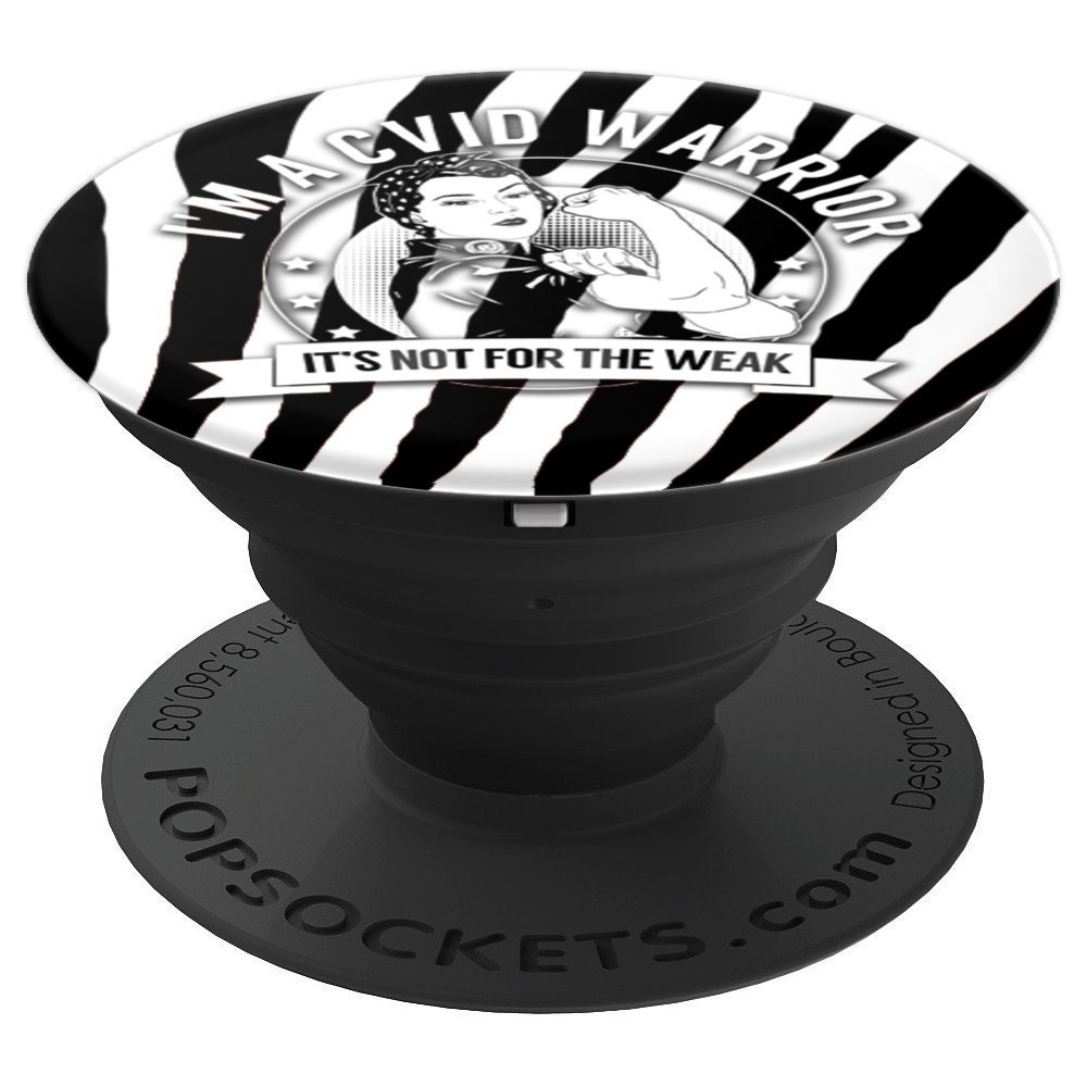 Anti-Slip CVID Warrior PopSockets Phone Grip & Stand - Expandable Phone Holder for iPhone, Samsung, Tablets - Perfect for Workouts, Commuting & Hands-Free Video Calls