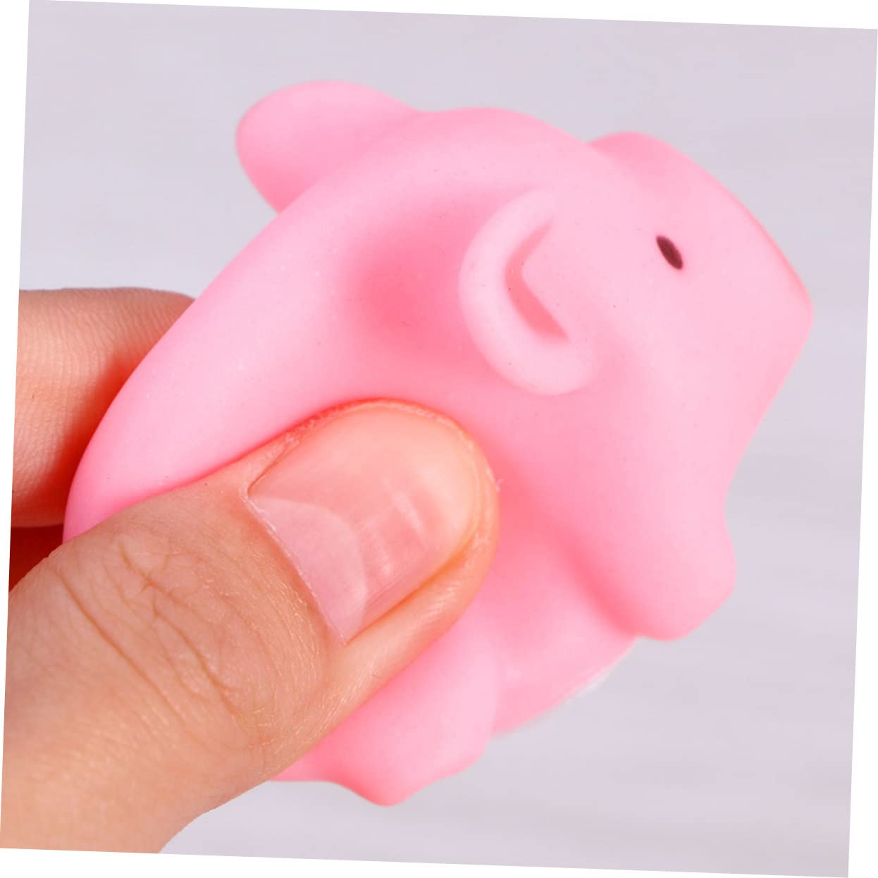VICASKY 30 Pcs Pinch Piggy Bath Toys - Cute Pig Shaped Squeaky Plastic Bathtub Toys for Kids | Fun Sensory Play & Bath Time Entertainment