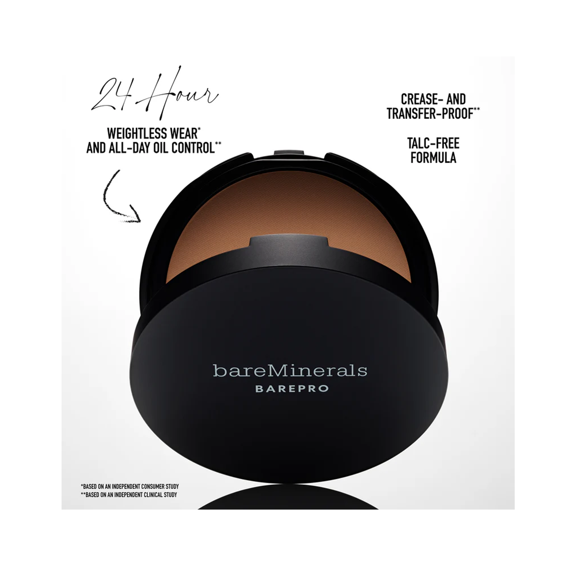 Bare Minerals Barepro 24-Hour Full Coverage Powder Foundation - Oil-Free, Long-Lasting Matte Finish for Flawless Skin | Perfect for Daily Wear, Special Occasions & On-The-Go Touch Ups