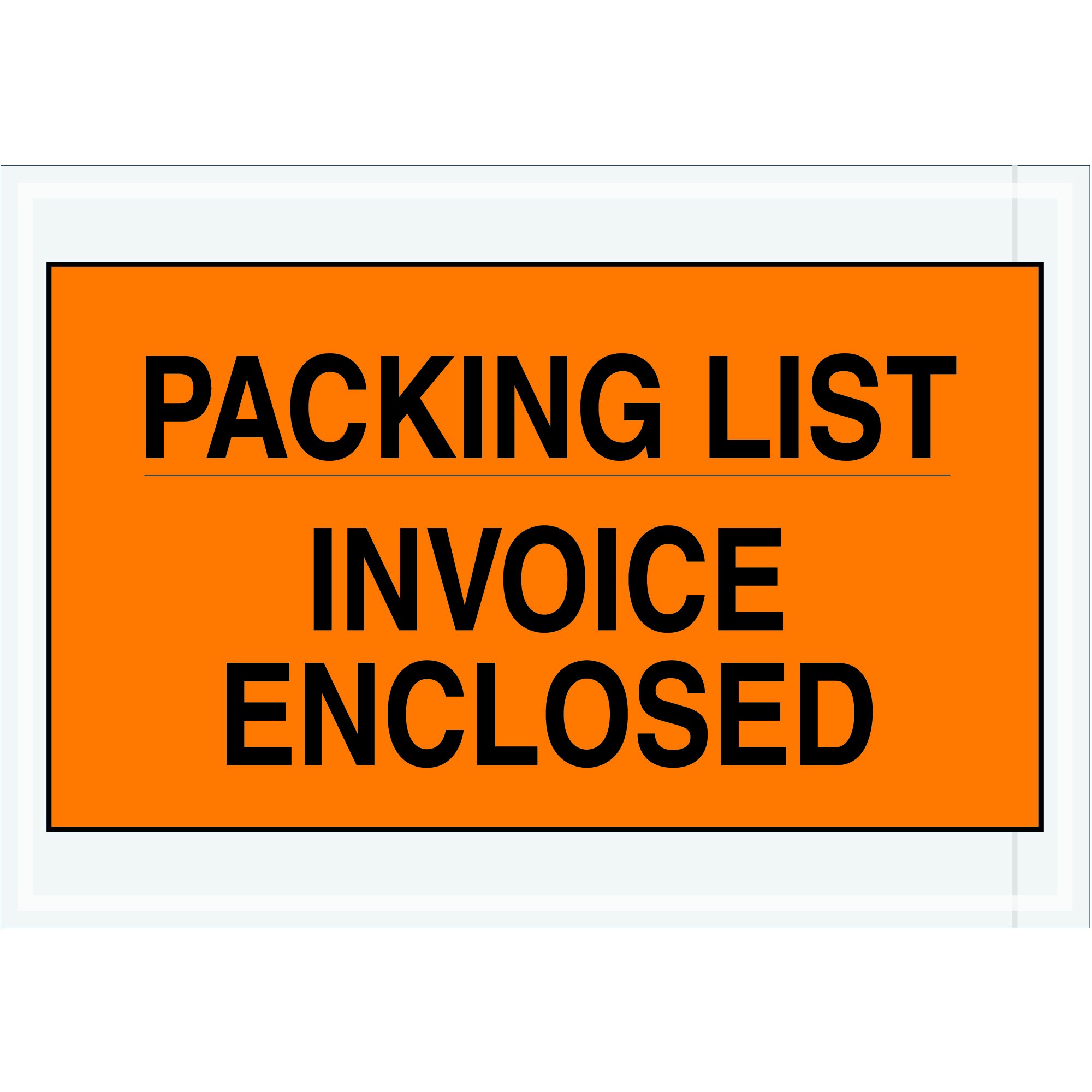 Tape Logic TLPL419 Packing List/Invoice Enclosed Envelopes 7x10 Inches, Orange - 1000 Pack for Shipping, Logistics & Business Documentation